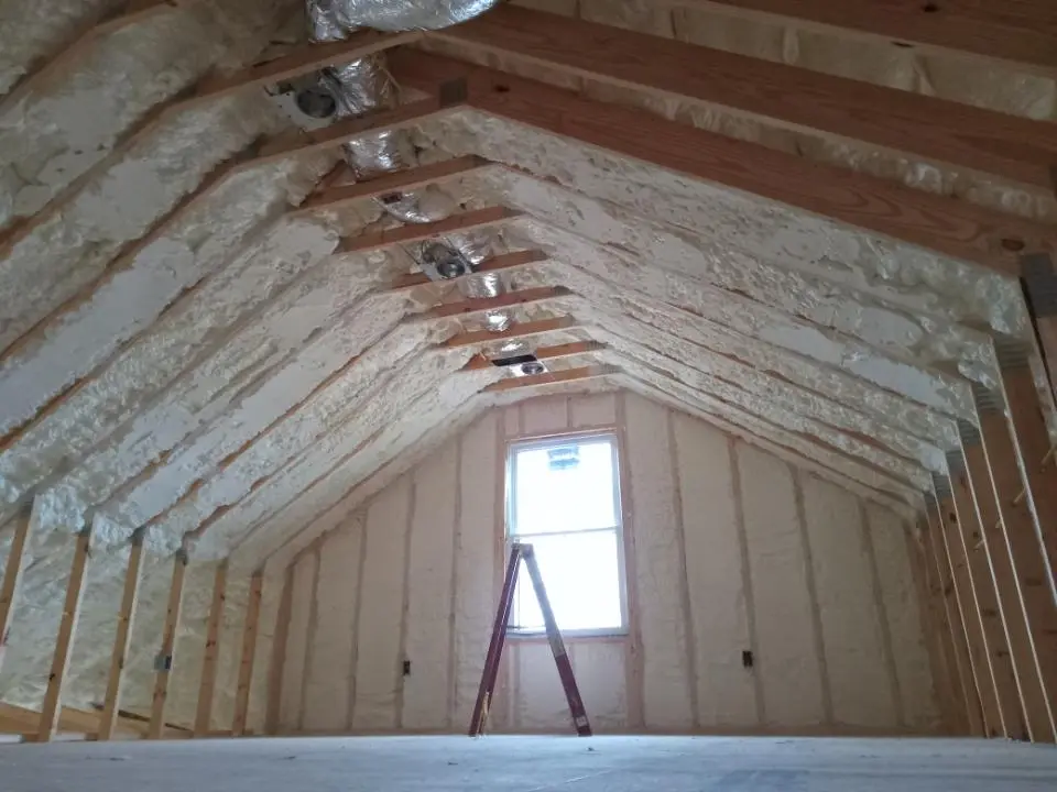 Spray foam roofing application for Crawl Space Insulation project in Nitro